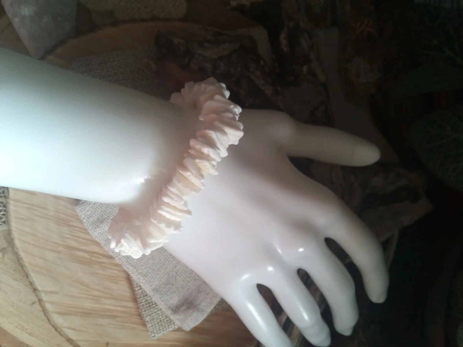 Bracelet bohème en coq'uillages naturels – photo 2